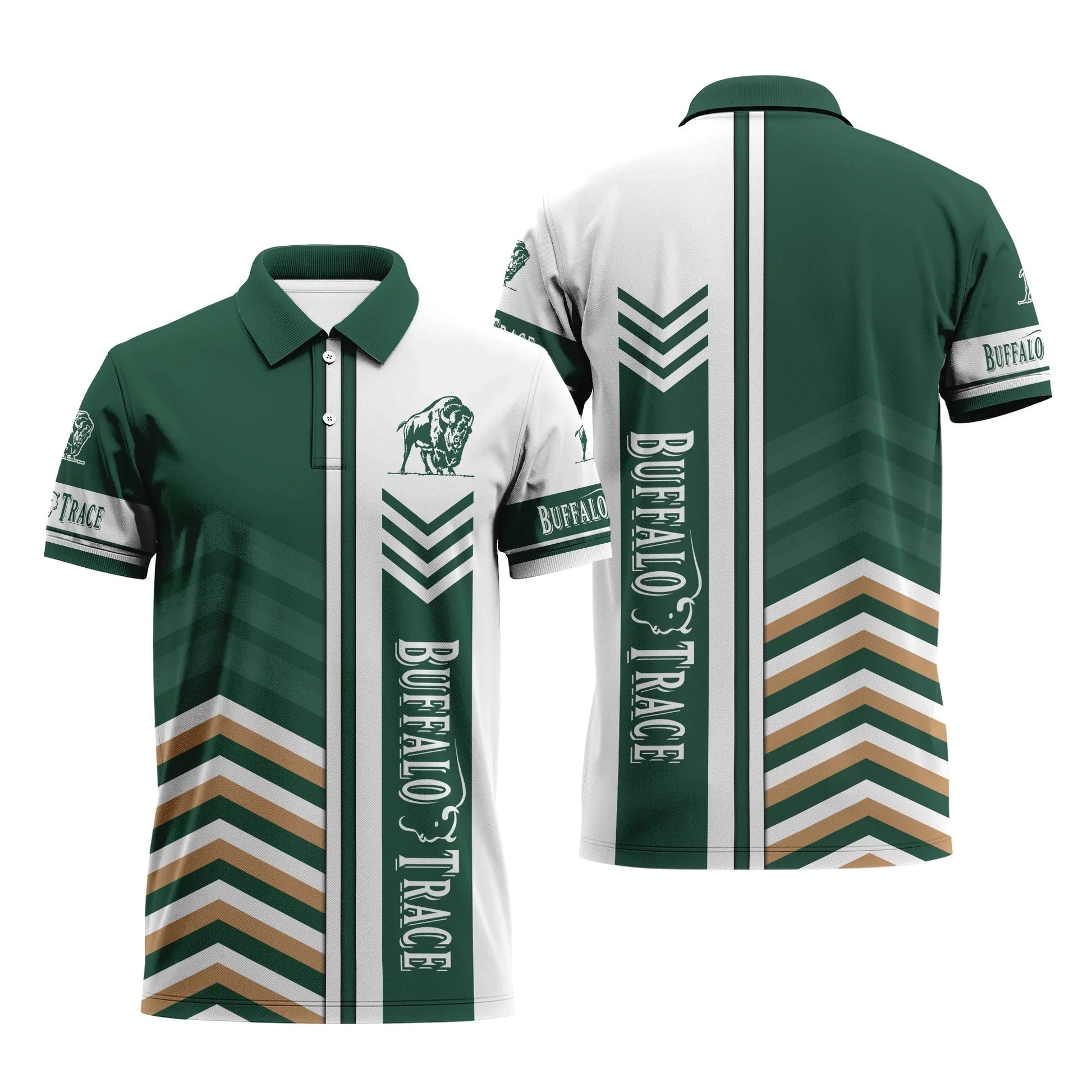 Buffalo Trace Racing Stripe Polo Shirt