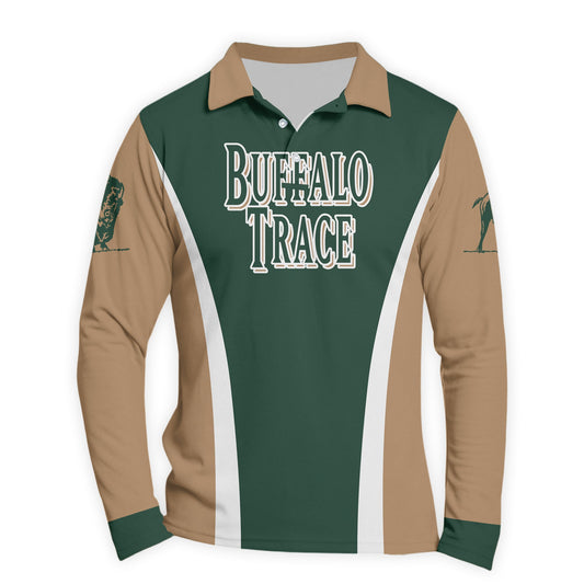  Buffalo Trace Summit Flow Golf Long Sleeve Polo Shirt