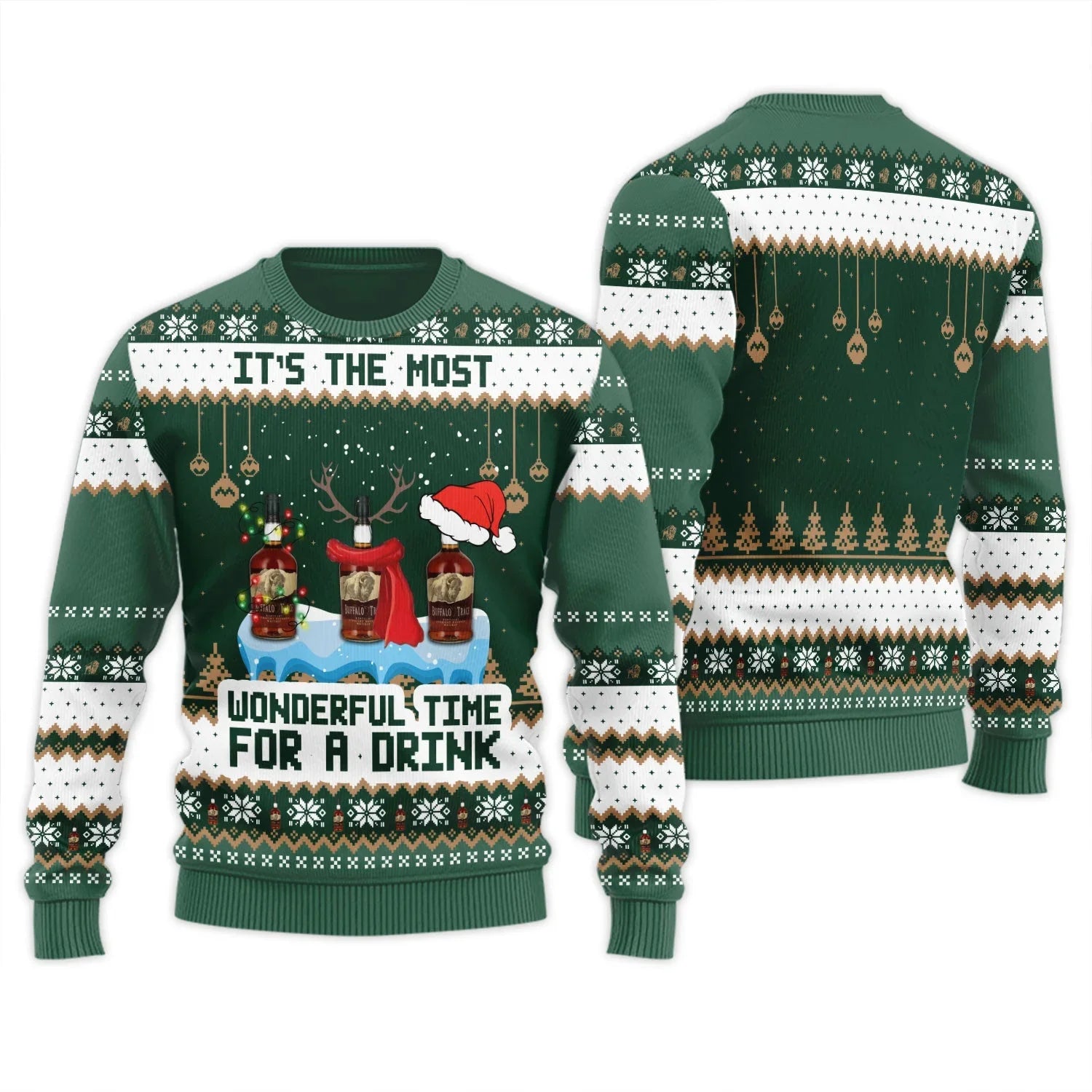 Buffalo Trace The Most Wonderful Time Ugly Sweater