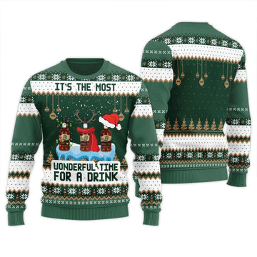 Buffalo Trace The Most Wonderful Time Ugly Sweater