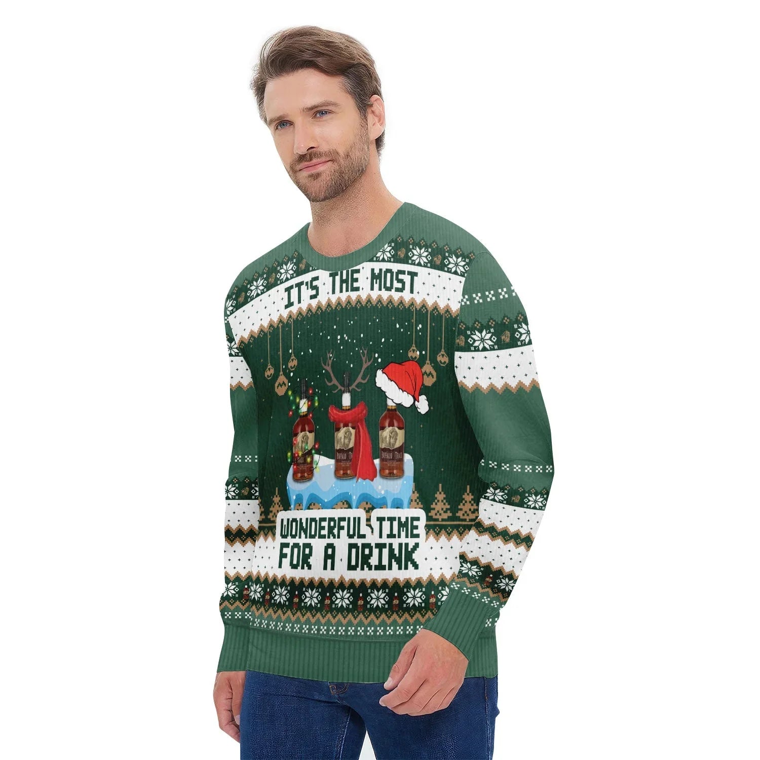 Buffalo Trace The Most Wonderful Time Ugly Sweater