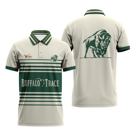  Buffalo Trace Vintage Stripe Polo Shirt