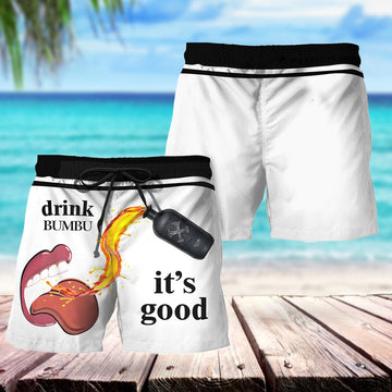 Drink Bumbu Rum It's Good Swim Trunks - VinoVogue.com