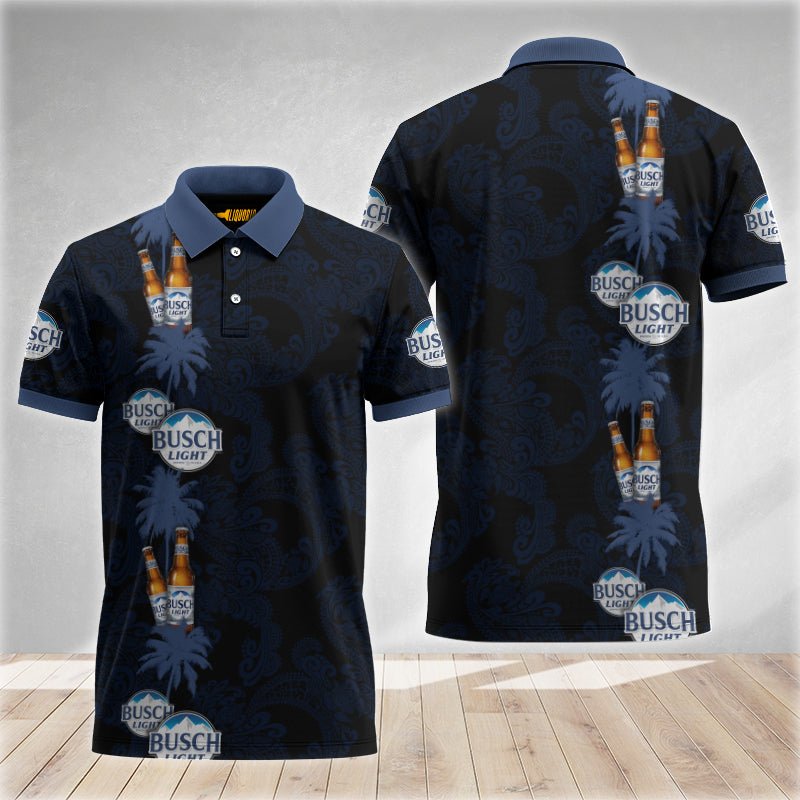 Tropical Busch Light Is With You Polo Shirt - VinoVogue.com