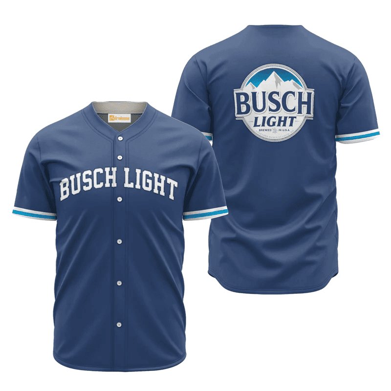 Busch Light Blue Basic Jersey Shirt - VinoVogue.com