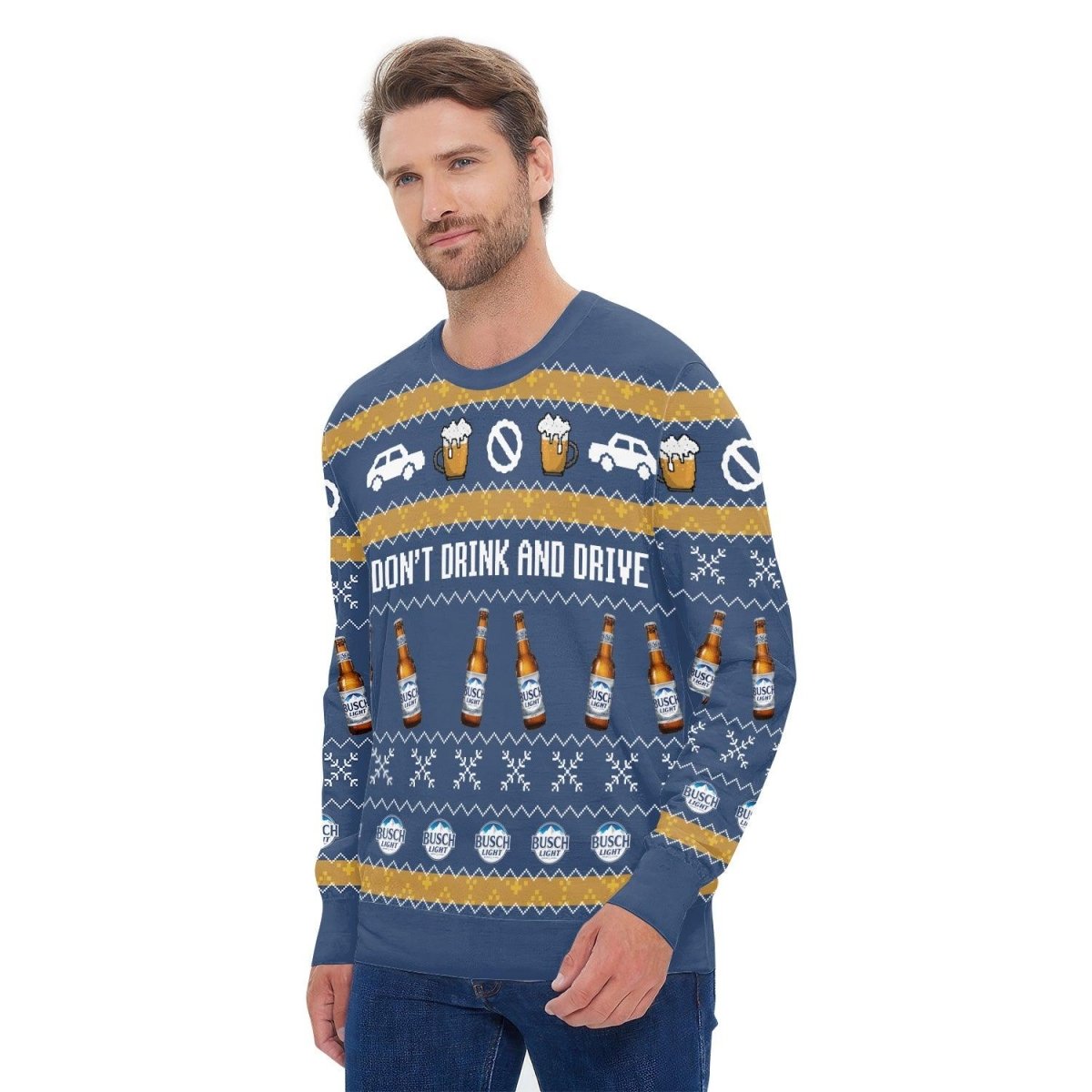 Busch Light Don't Drink And Drive Ugly Sweater - VinoVogue.com