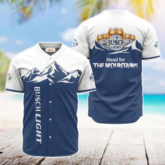 Busch Light Head For The Mountains Jersey Shirt - VinoVogue.com