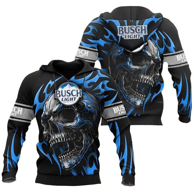 Busch Light Risen Skull Hoodie