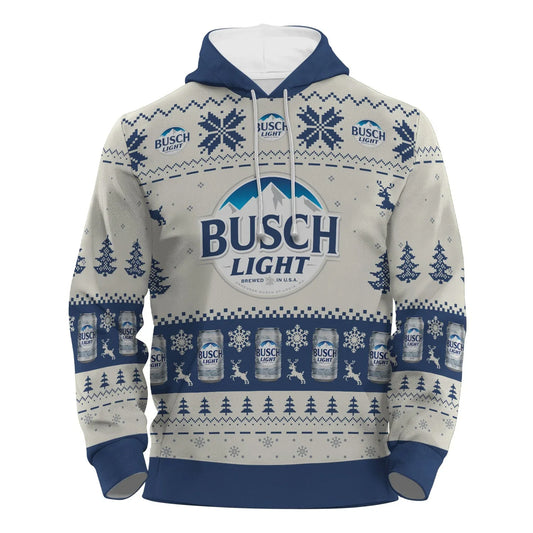 Busch Light Snowy Sips Pullover & Zip Hoodie
