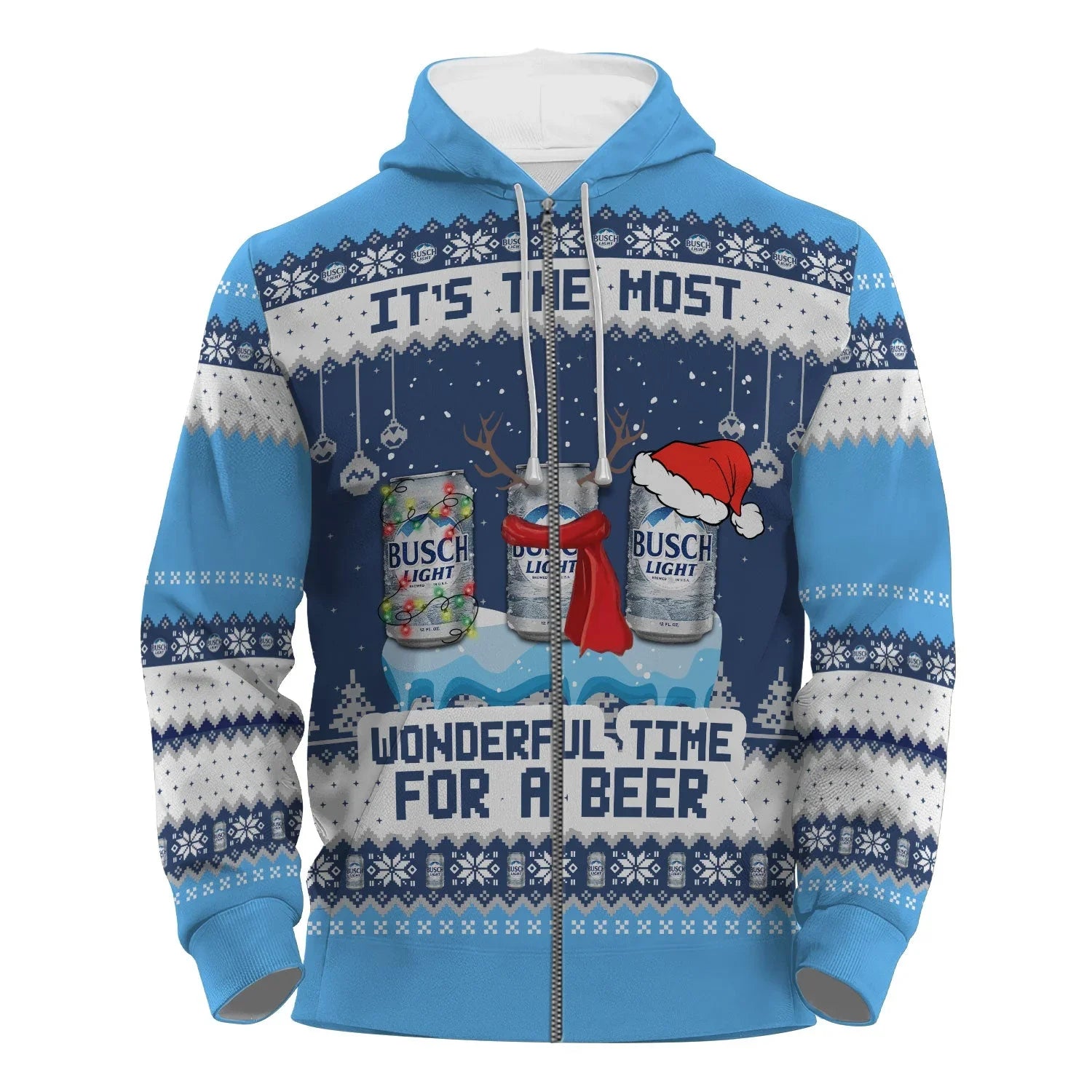 Busch Light The Most Wonderful Time Pullover & Zip Hoodie