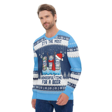 Busch Light The Most Wonderful Time Ugly Sweater