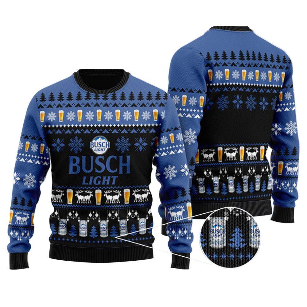 Busch Light Basic Ugly Sweater Busch Light Christmas Sweater