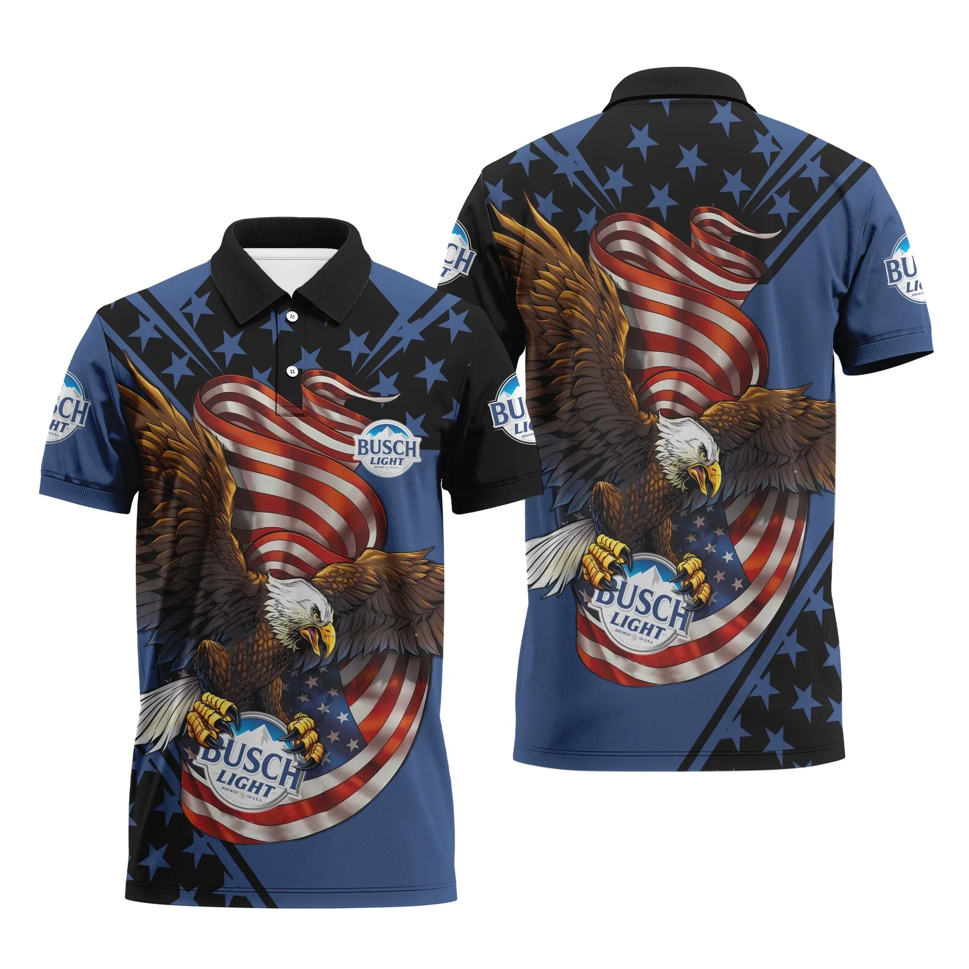 Busch Light USA Iron Wings Legion Polo Shirt
