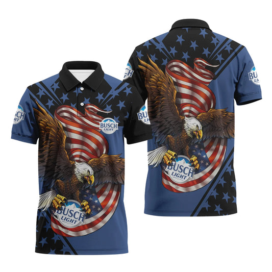 Busch Light USA Iron Wings Legion Polo Shirt