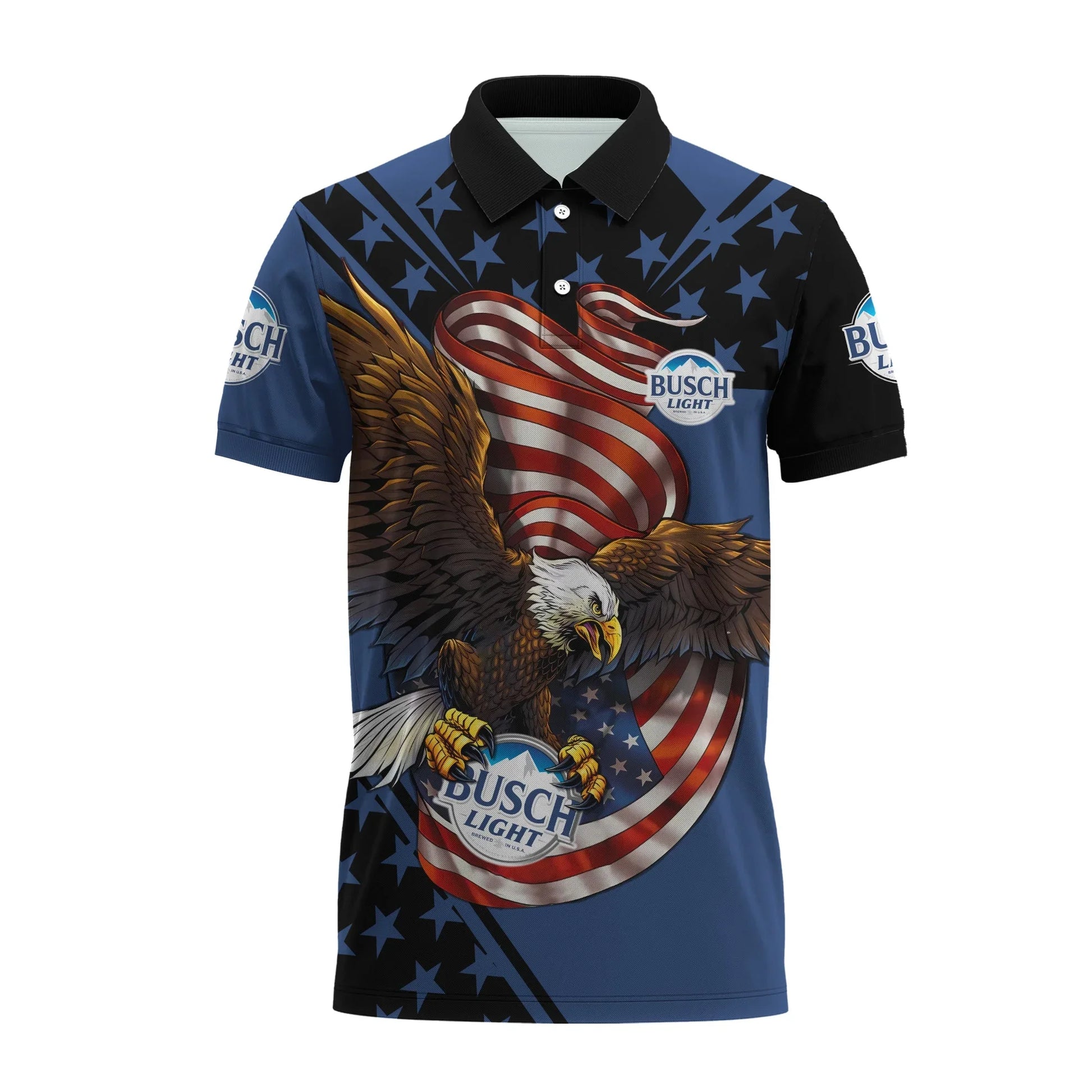 Busch Light USA Iron Wings Legion Polo Shirt