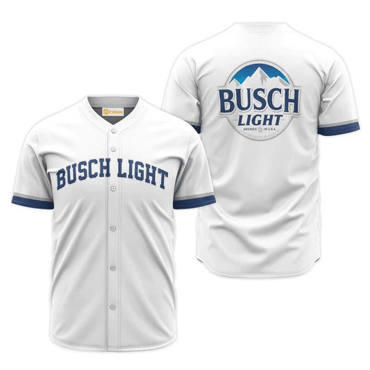 Busch Light White Jersey Shirt - VinoVogue.com