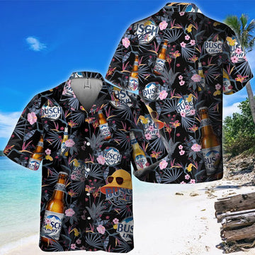 Busch Light Floral Summer Hawaiian Shirt - VinoVogue.com