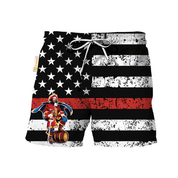 Captain Morgan USA Flag Swim Trunks - VinoVogue.com