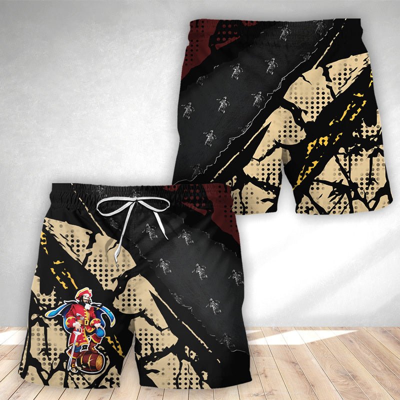 Halftone Captain Morgan Swim Trunks - VinoVogue.com