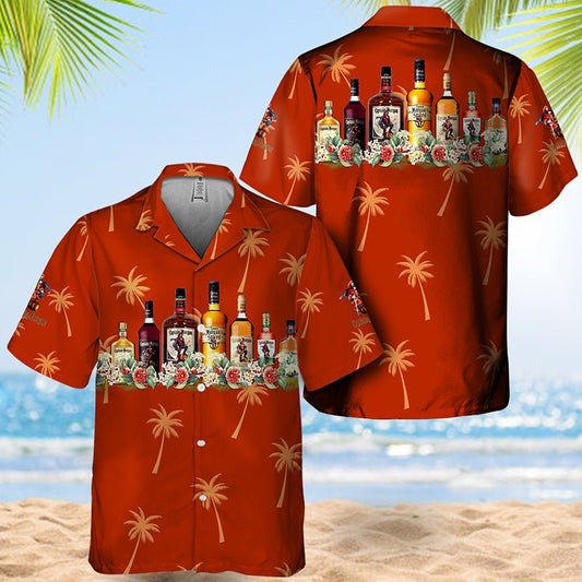 Captain Morgan Tropical Liquor Paradise Hawaiian Shirt - VinoVogue.com