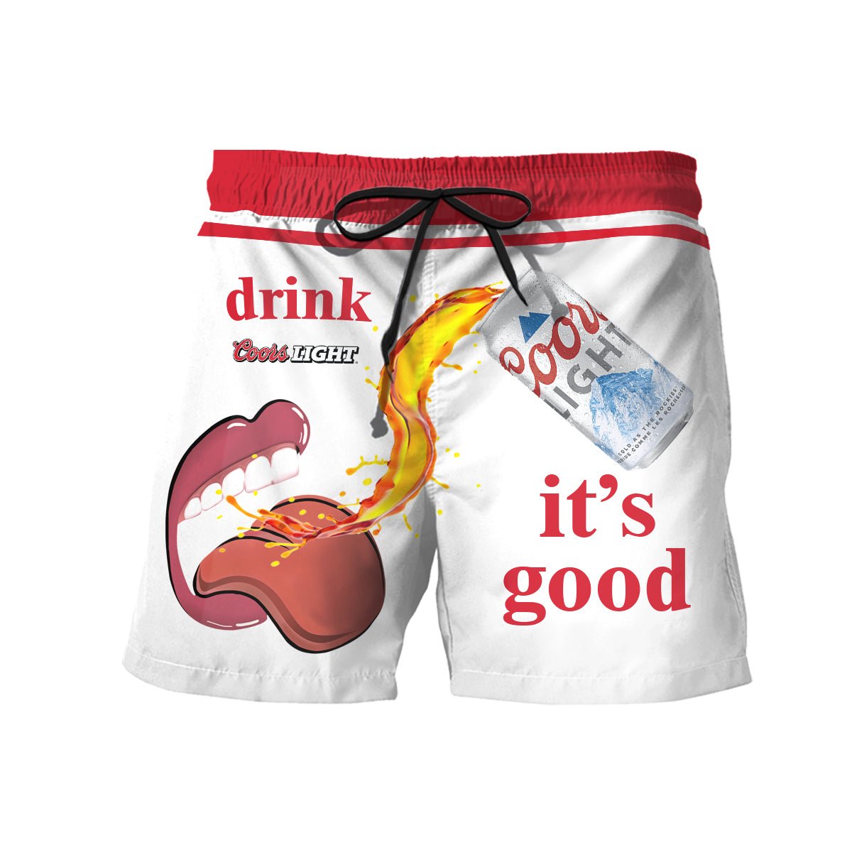 Drink Coors Light It's Good Swim Trunks - VinoVogue.com