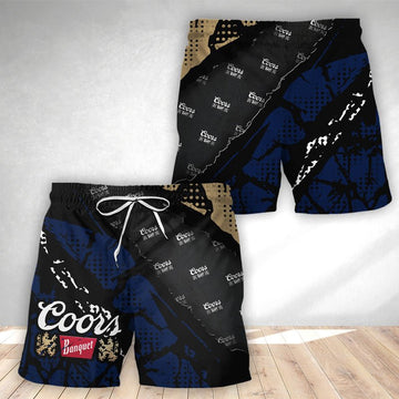 Halftone Coors Banquet Swim Trunks - VinoVogue.com