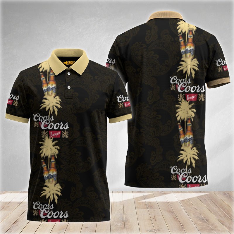 Tropical Coors Banquet Is With You Polo Shirt - VinoVogue.com