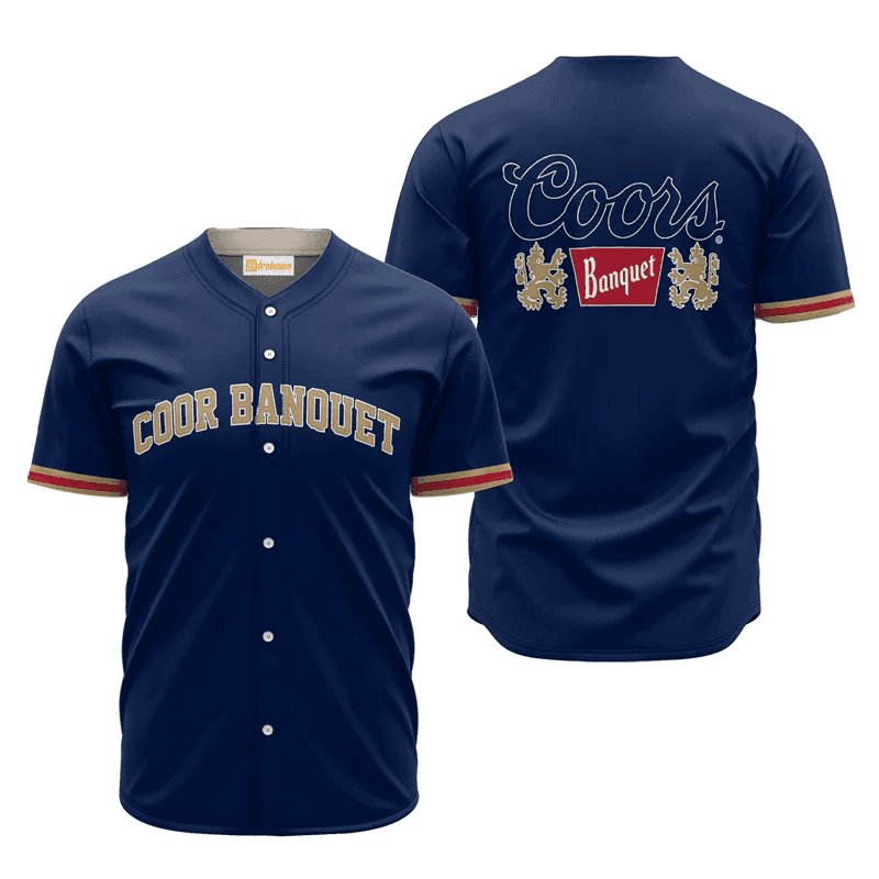 Coors Banquet Blue Basic Jersey Shirt - VinoVogue.com