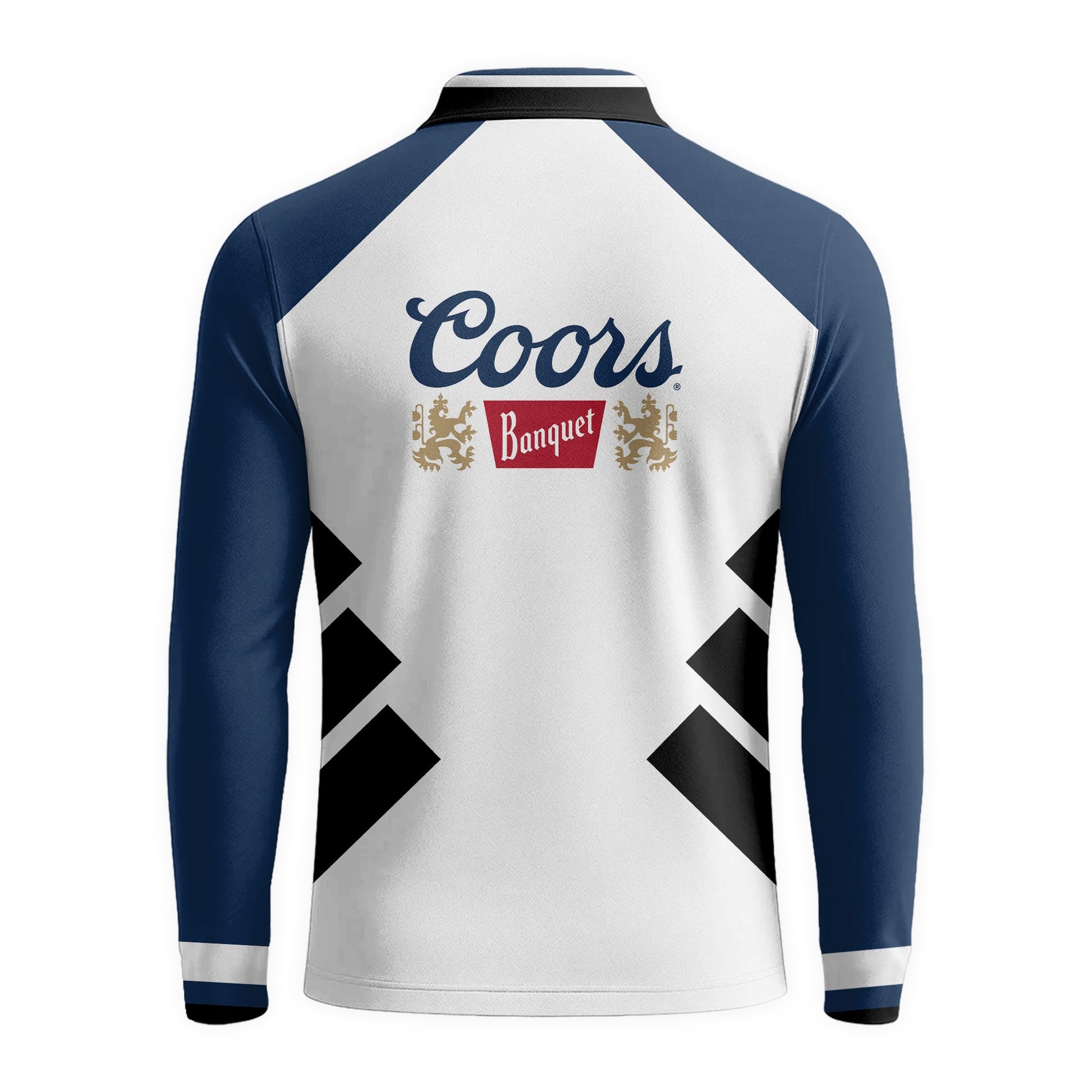  Coors Banquet Bold Line Golf Long Sleeve Polo Shirt