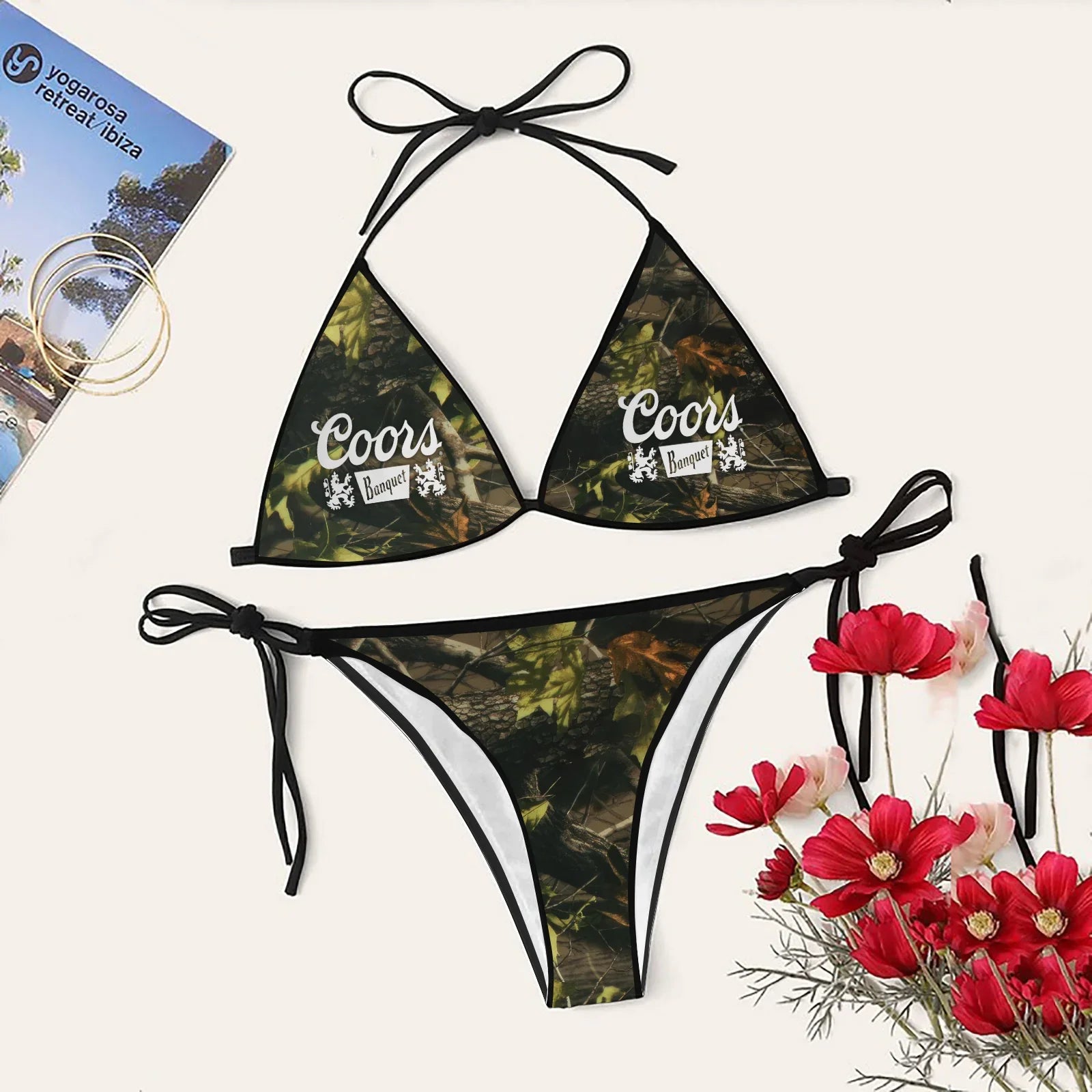 Coors Banquet Camo Breeze Triangle Beach Bikini - VinoVogue.com