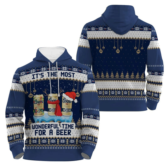 Coors Banquet The Most Wonderful Time Pullover & Zip Hoodie