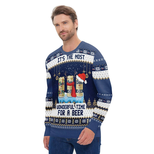 Coors Banquet The Most Wonderful Time Ugly Sweater