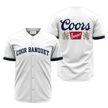 Coors Banquet White Jersey Shirt - VinoVogue.com