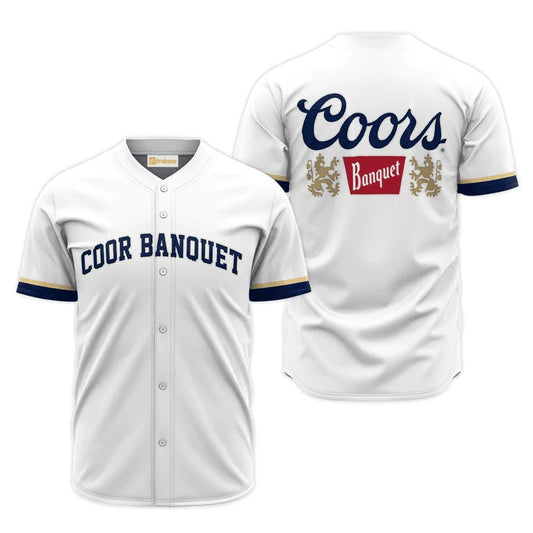 Coors Banquet White Jersey Shirt - VinoVogue.com