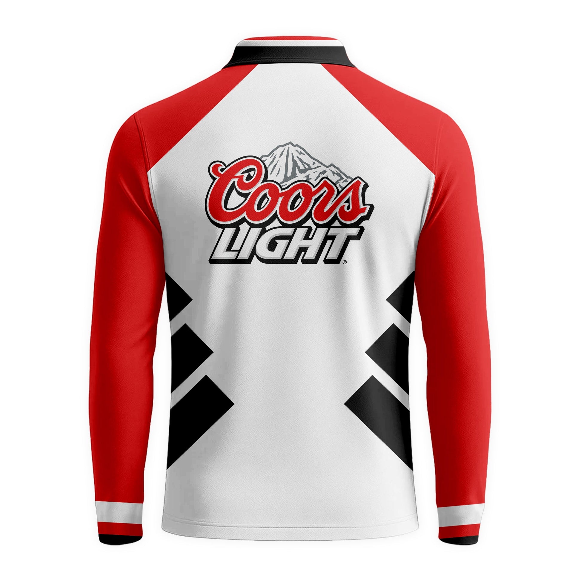  Coors Light Bold Line Golf Long Sleeve Polo Shirt