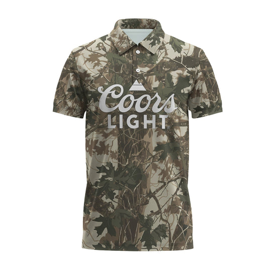 Coors Light Country Camo Polo Shirt