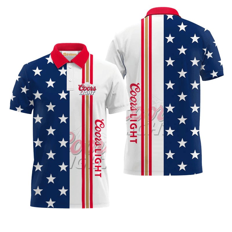 Coors Light Fourth Of July Polo Shirt - VinoVogue.com