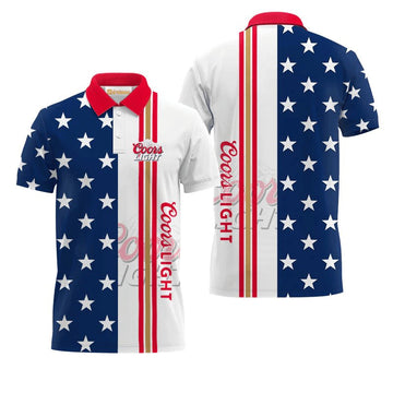 Coors Light Fourth Of July Polo Shirt - VinoVogue.com