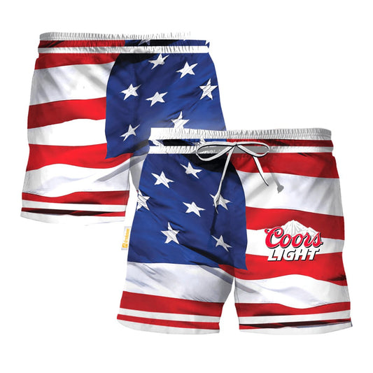 Coors Light Fourth Of July Swim Trunks - VinoVogue.com