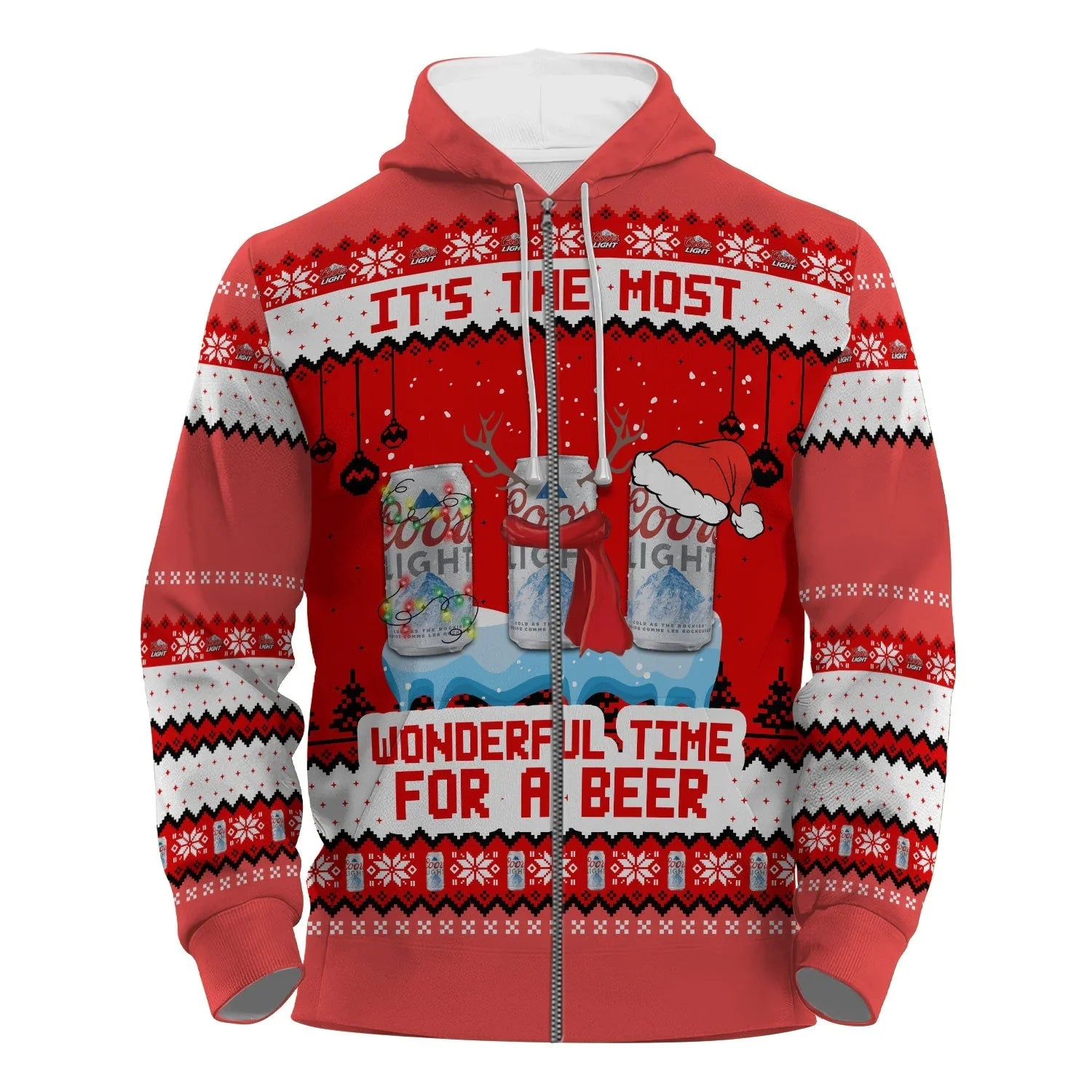 Coors Light The Most Wonderful Time Pullover & Zip Hoodie