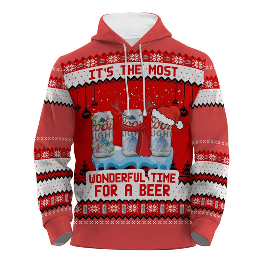 Coors Light The Most Wonderful Time Pullover & Zip Hoodie