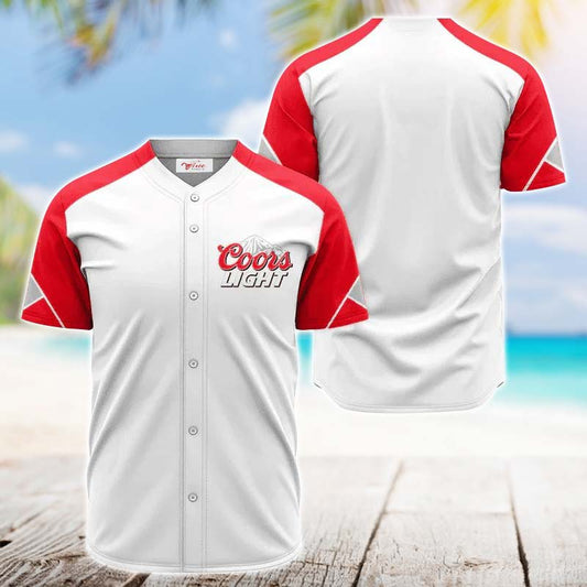 Coors Light White And Red Jersey Shirt - VinoVogue.com