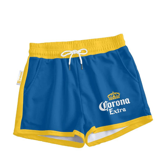 Corona Extra Blue Basic Women's Casual Shorts - VinoVogue.com