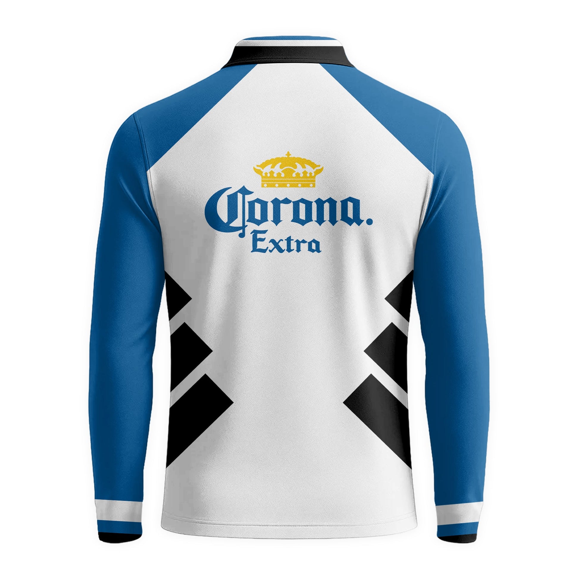  Corona Extra Bold Line Golf Long Sleeve Polo Shirt