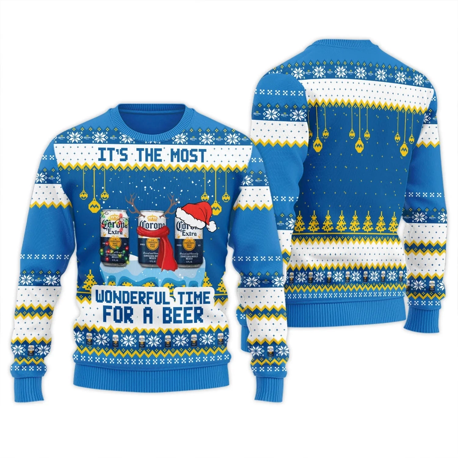 Corona Extra The Most Wonderful Time Ugly Sweater