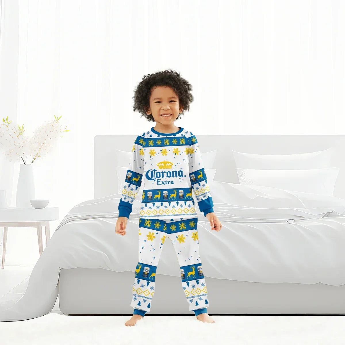 Corona Extra Winter Christmas Family Pajamas Set
