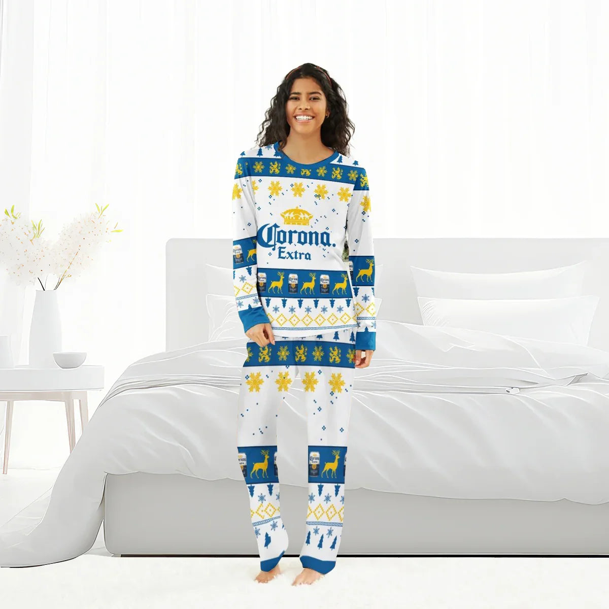 Corona Extra Winter Christmas Family Pajamas Set