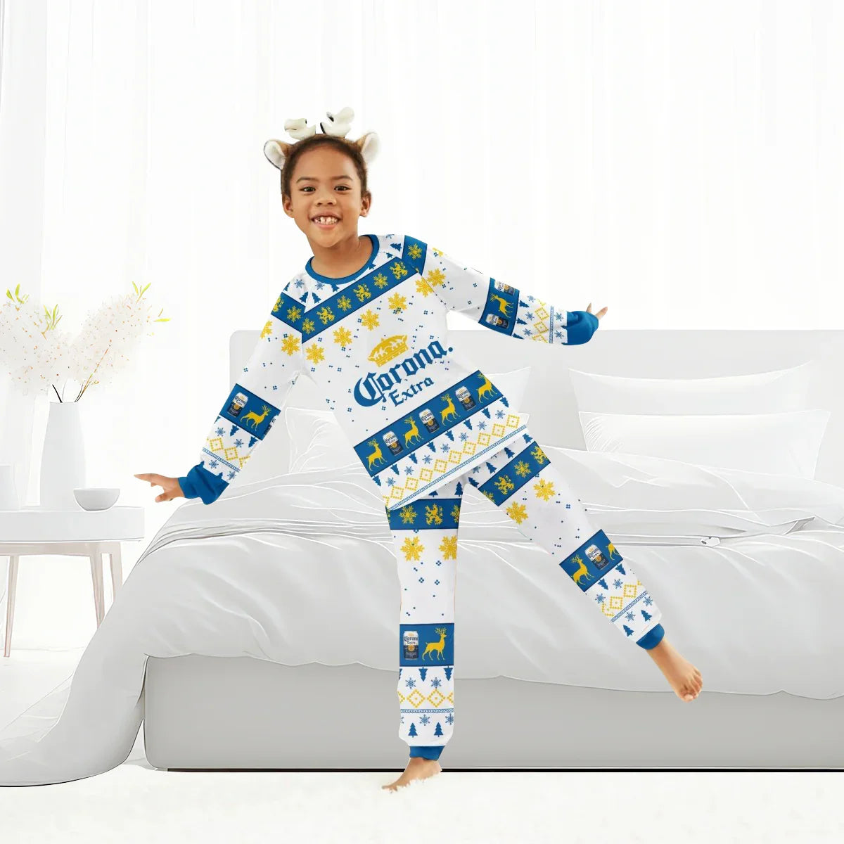 Corona Extra Winter Christmas Family Pajamas Set