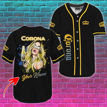 Personalized Corona's Sweet Lady Baseball Jersey - VinoVogue.com