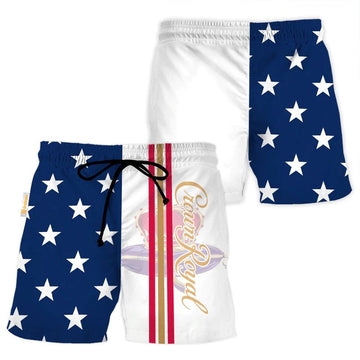 Crown Royal American Flag Swim Trunks - VinoVogue.com